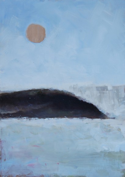 "Painting waves started from the perspective as being on the board, now I've become more interested in painting everything going on in the water."