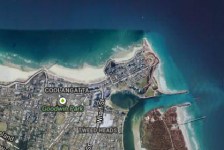 Tweed River used to provide sand to Snapper and Kirra. Image: Google Maps