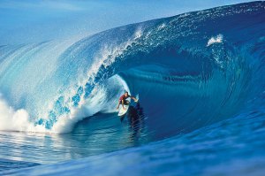 Cory Lopez- Teahupoo 1999. I had this on my wall soon after riding my first wave. Photo: Tom Servais 