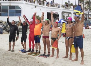 2015 WBC Grand Final. Tom Marr in the middle, red trunks.